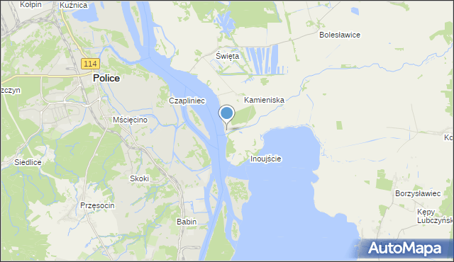 mapa Kolonia Kamieniska, Kolonia Kamieniska na mapie Targeo